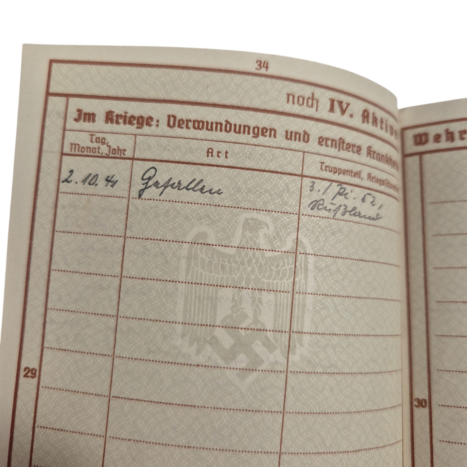 KIAwehrpassHolland/Russia(10)