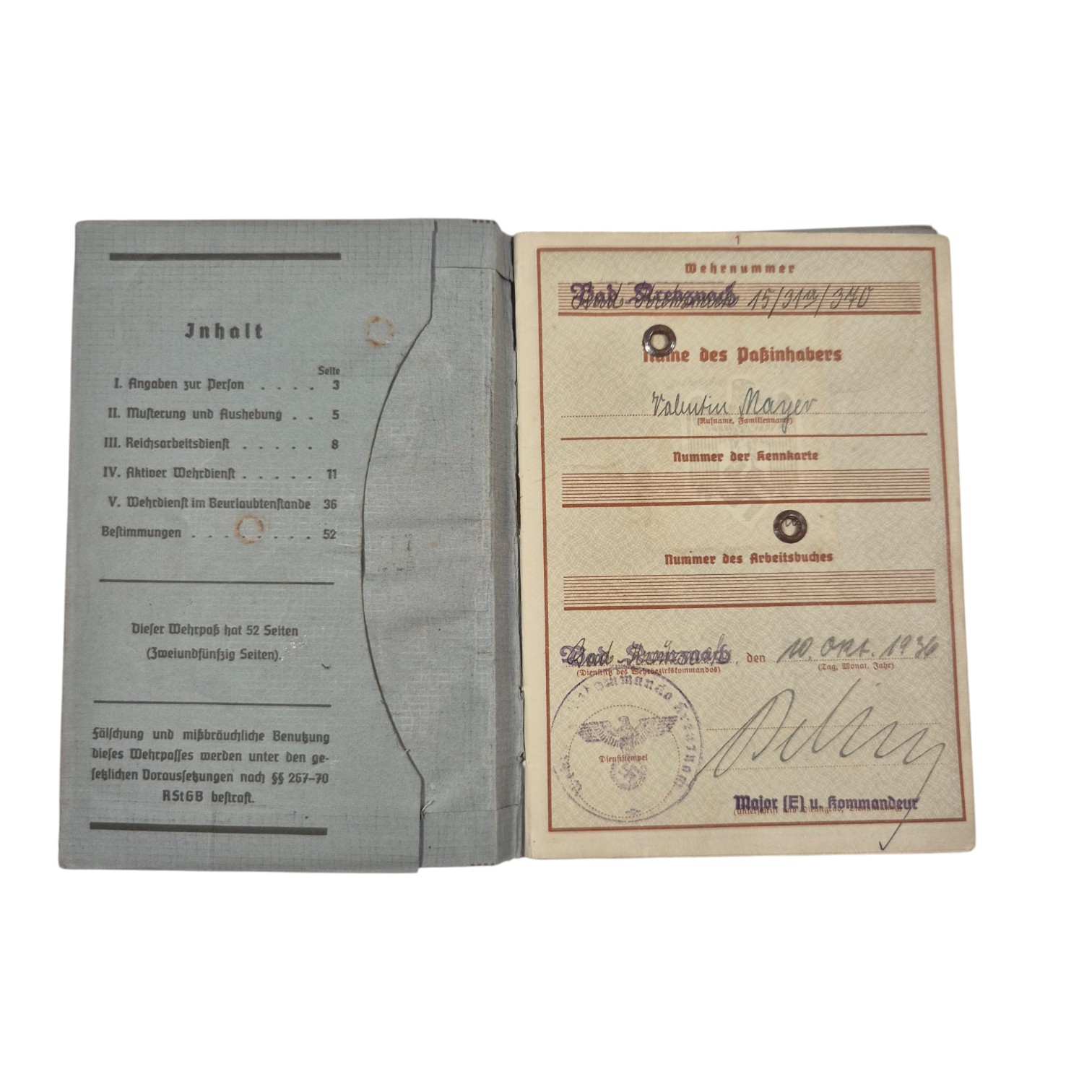 KIAwehrpassHolland/Russia(2)