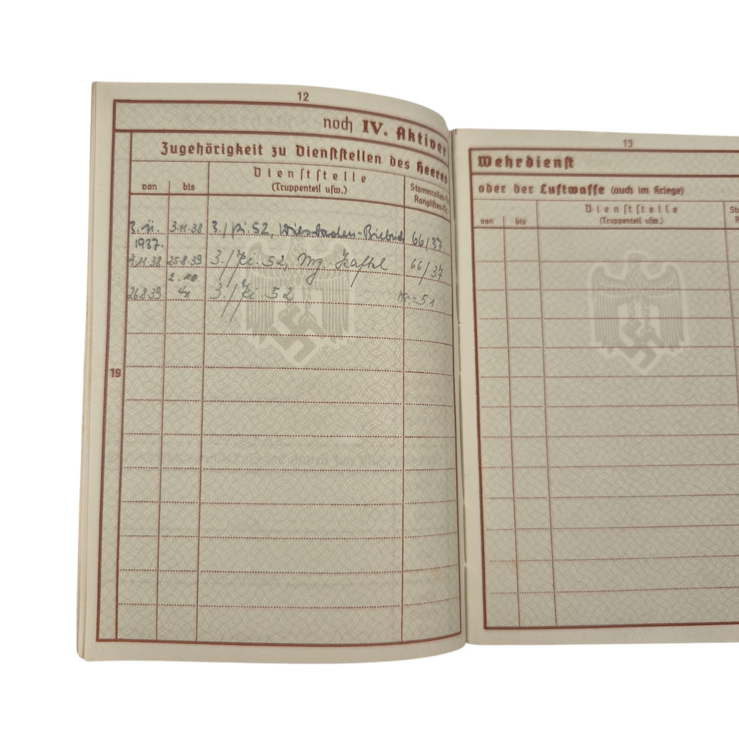 KIAwehrpassHolland/Russia(4)