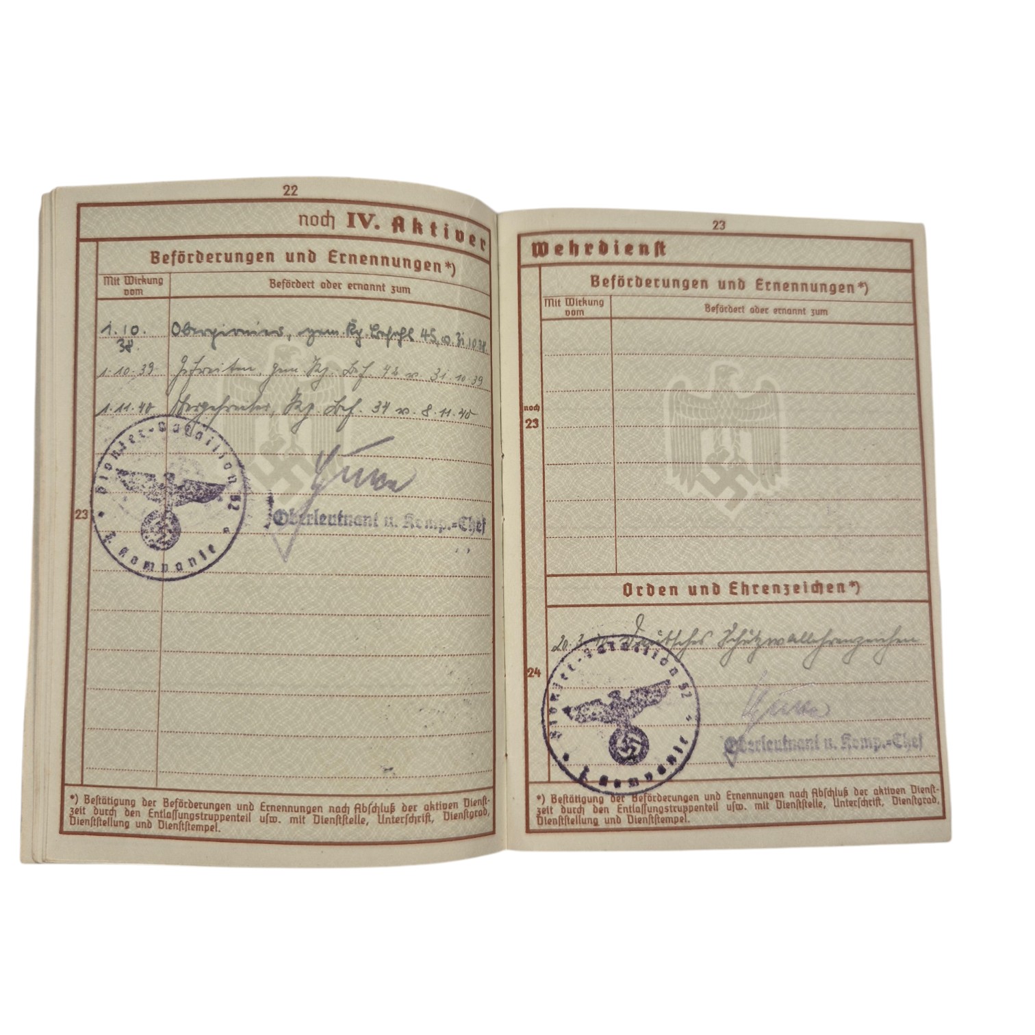 KIAwehrpassHolland/Russia(5)