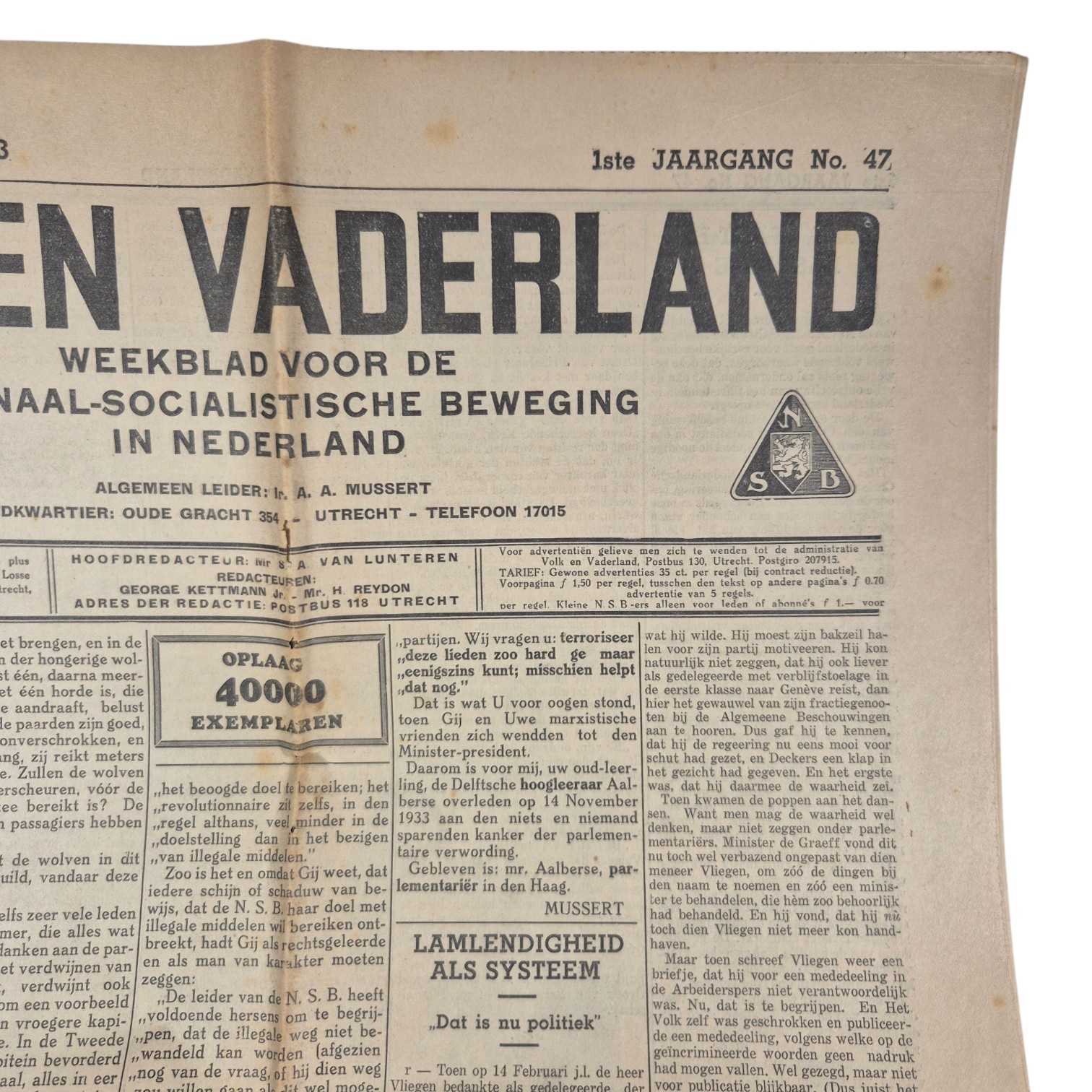 NSB-Volk-en-Vaderland-No.47-1933