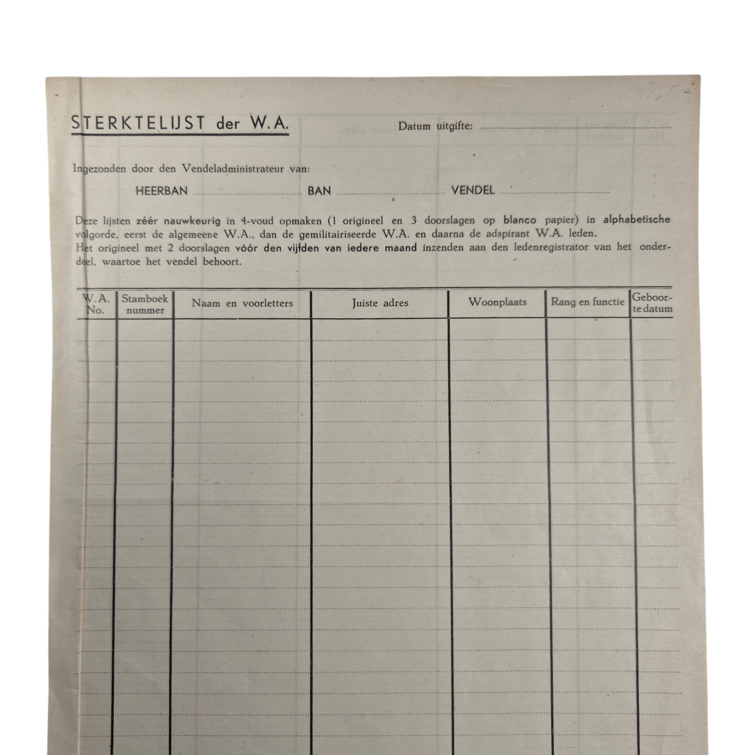 NSB-WA-ongebruikt-document-Sterktelijst-der-W.A.