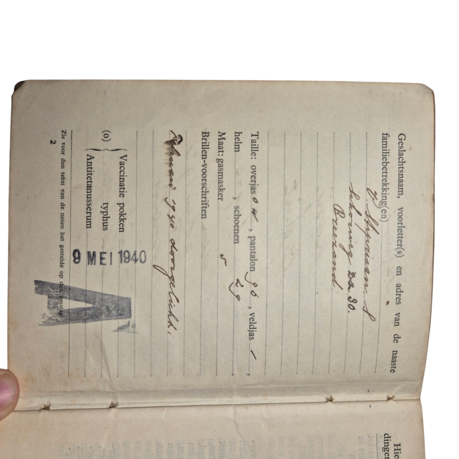 Nederlands-oorlogszakboekje-3de-regiment-Huzaren(2)