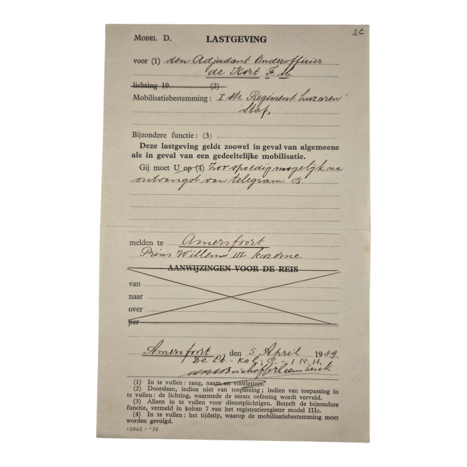 Nederlands-oorlogszakboekje-naamplaatje-en-documenten-Adjudant-onderofficier-1e-Regiment-Huzaren(19)
