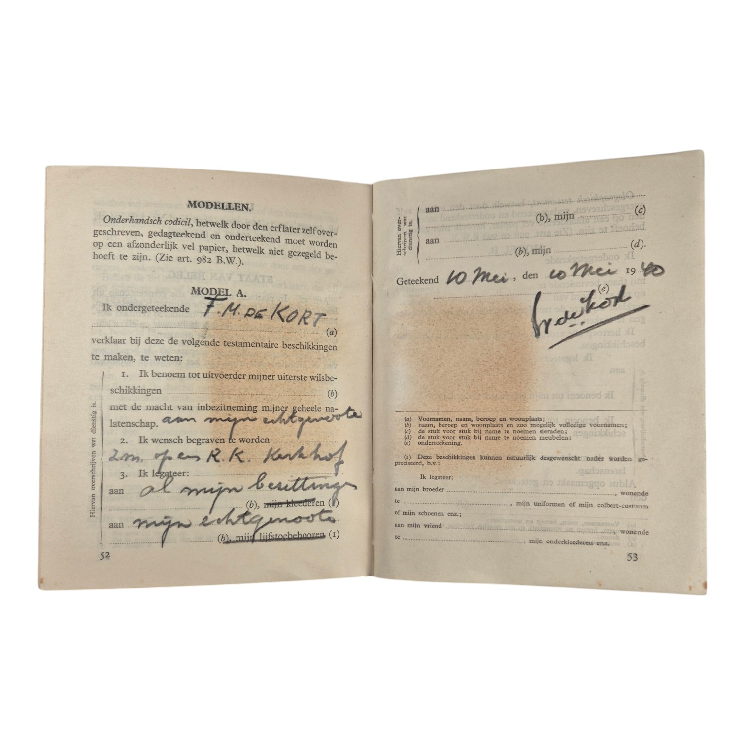 Nederlands-oorlogszakboekje-naamplaatje-en-documenten-Adjudant-onderofficier-1e-Regiment-Huzaren(7)