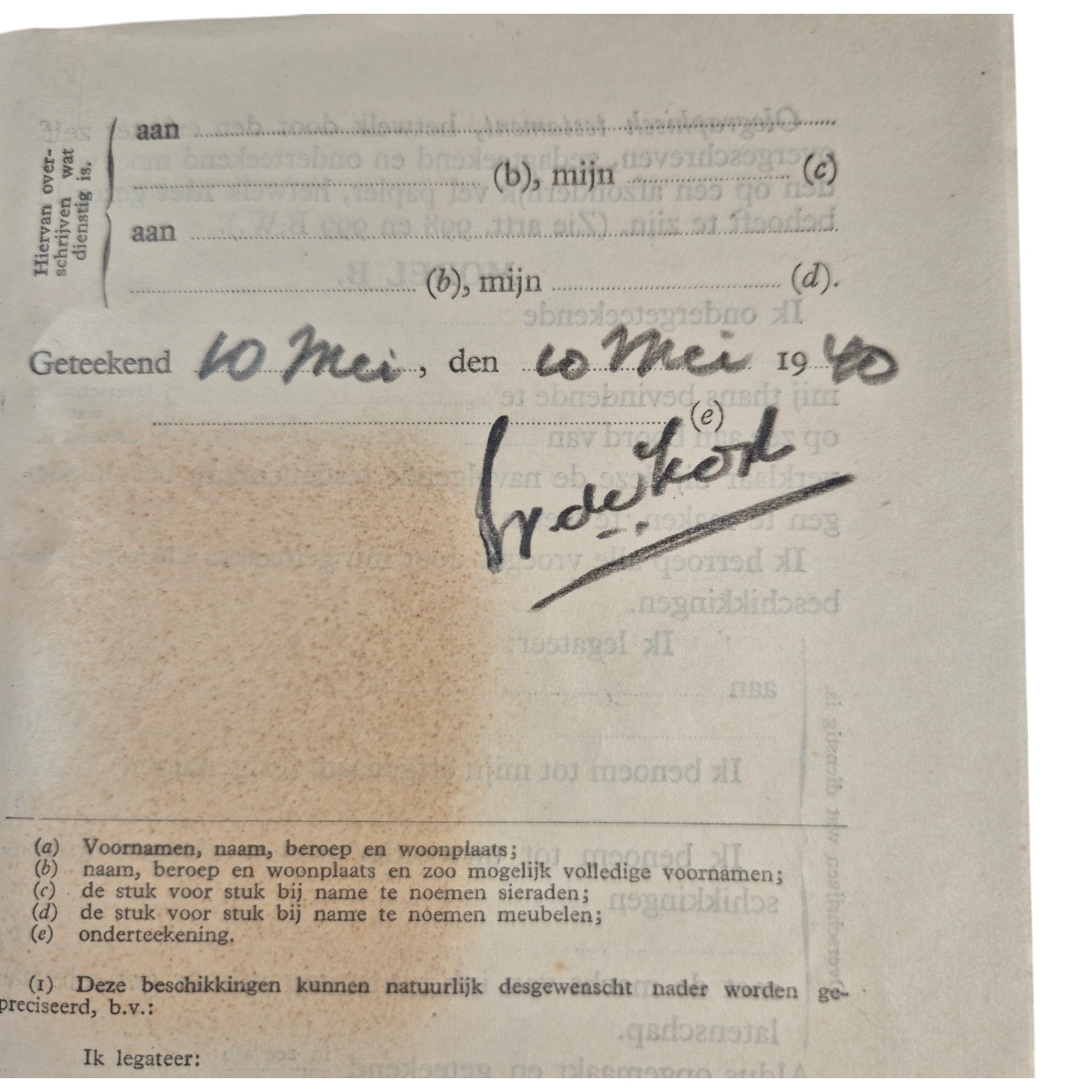 Nederlands-oorlogszakboekje-naamplaatje-en-documenten-Adjudant-onderofficier-1e-Regiment-Huzaren(9)