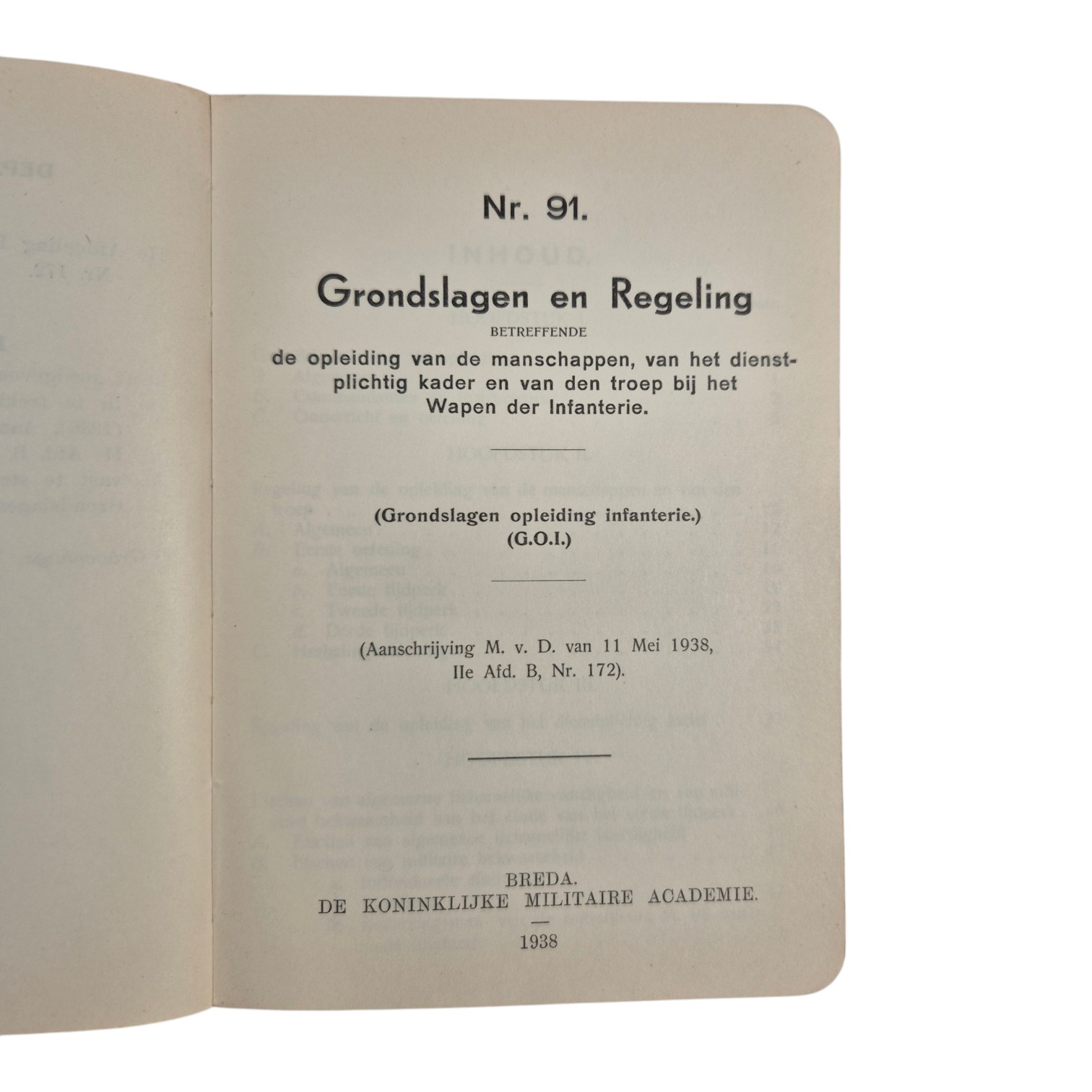 Nederlands-voorschrift-Grondslagen-en-Regeling-1938-No.-91