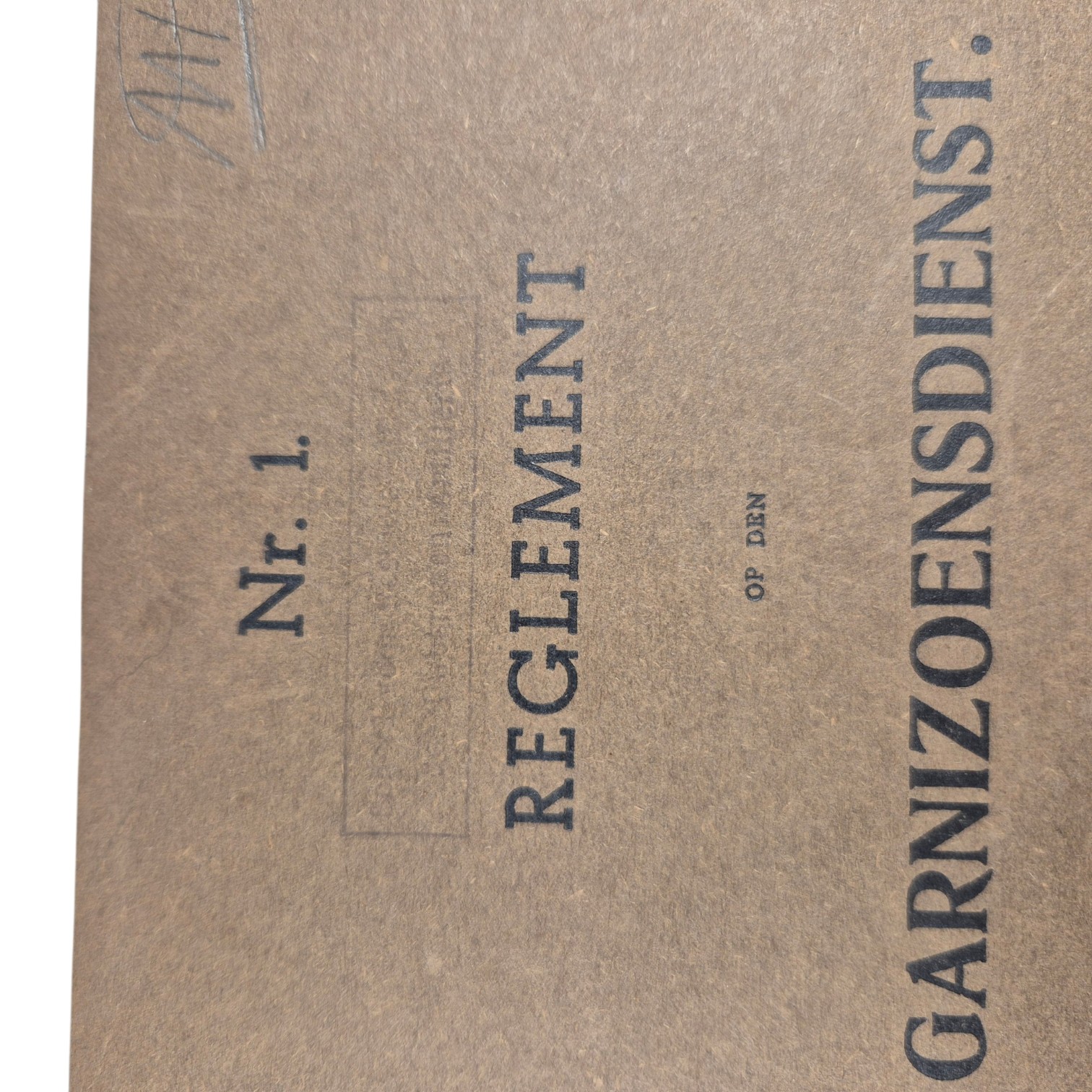 Nederlands-voorschrift-Reglement-op-den-Garnizoensdienst-No.1-1936