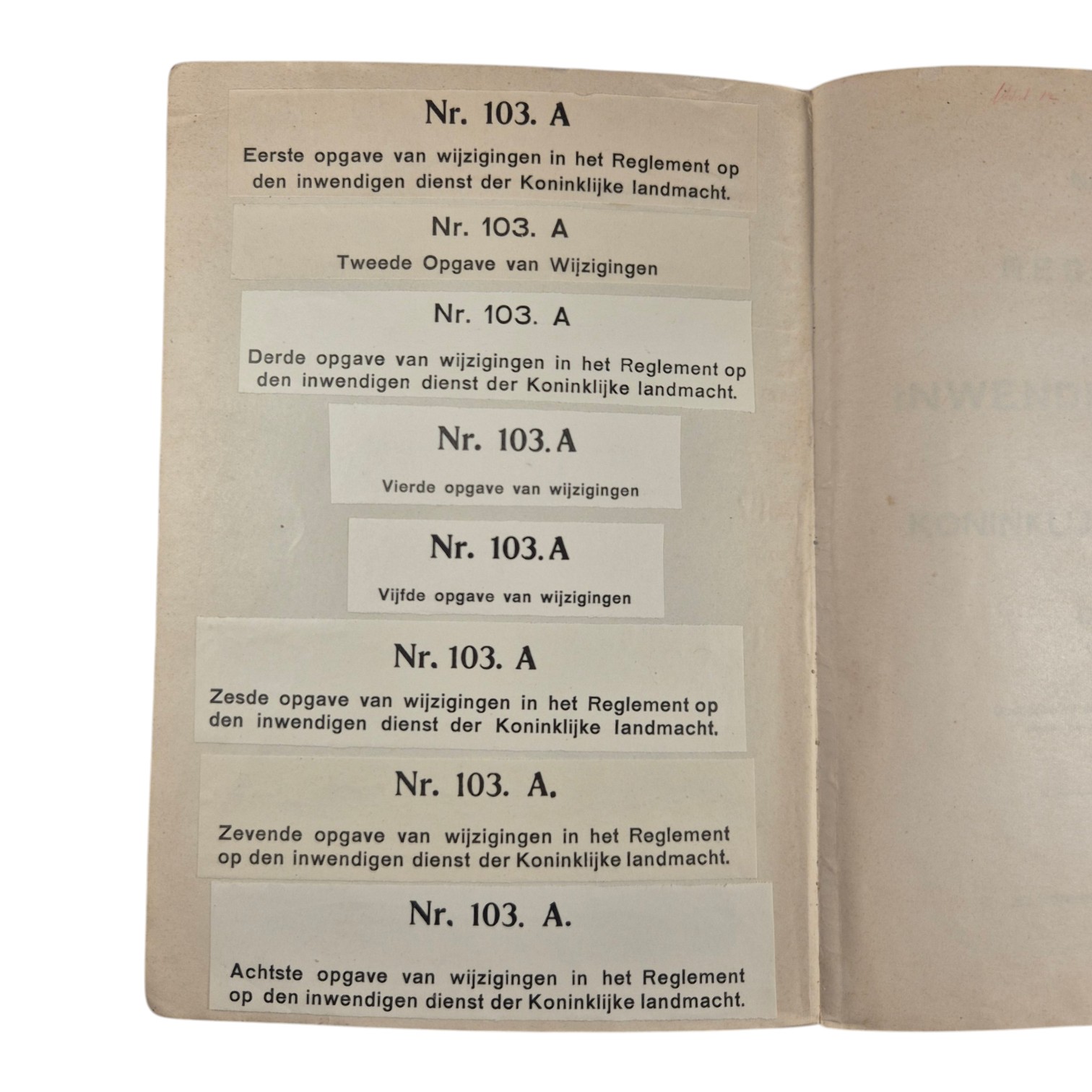 Nederlands-voorschrift-regelement-inwendigen-dienst-Nr.-103A(2)