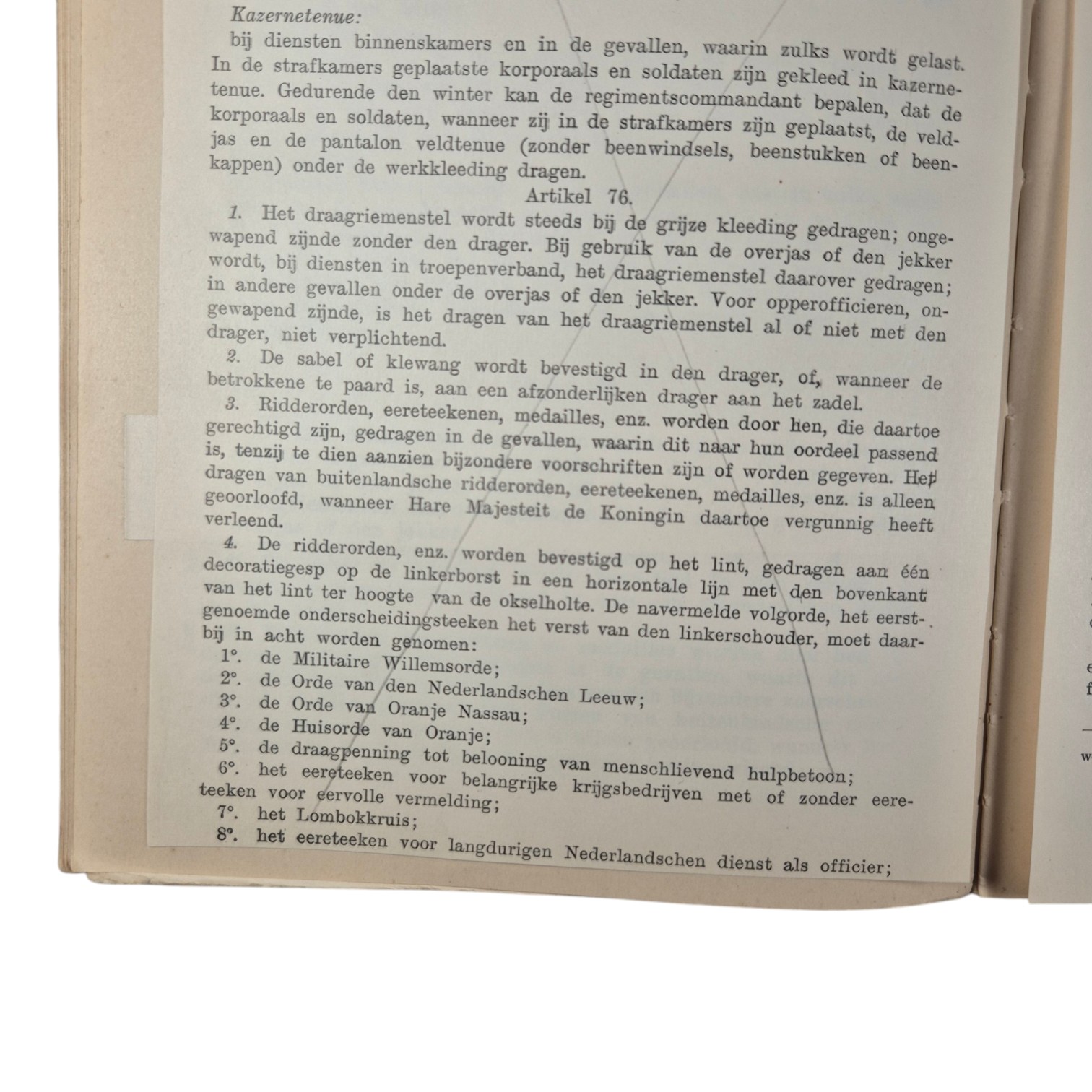 Nederlands-voorschrift-regelement-inwendigen-dienst-Nr.-103A(5)
