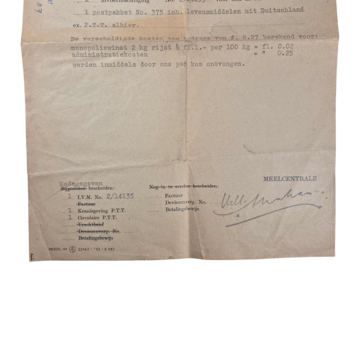 Nederlandsche-meelcentrale-invoermachtiging-levensmiddelen-uit-Duitschland-1942(2)