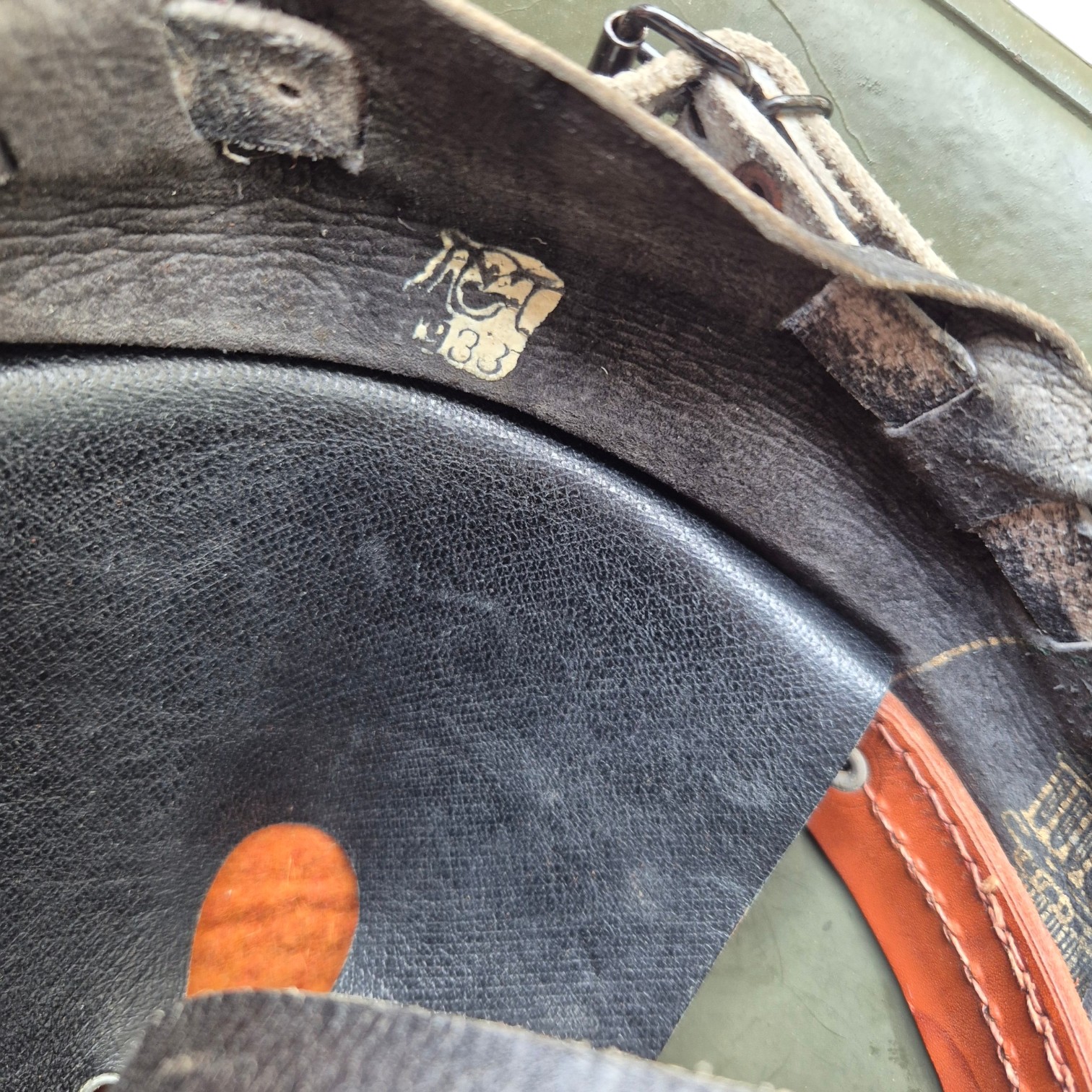 Nederlandse-M27-helm-CM1933/CM1934D.P.-De-Booy-Topstaat!(11)