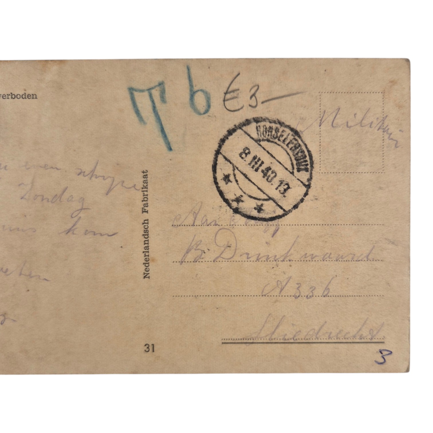 Nederlandse-militaire-ansichtkaart-1940-Honselersdijk(3)