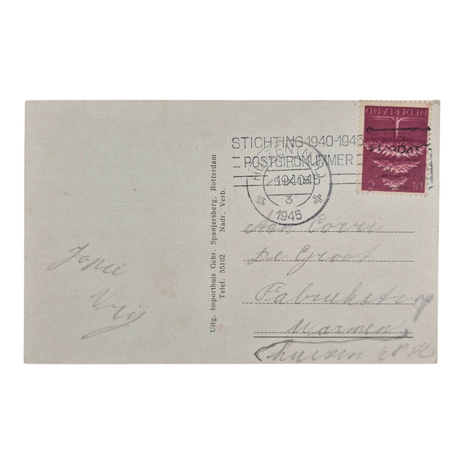 Nederlandse-militaire-ansichtkaart-1945-Huizen