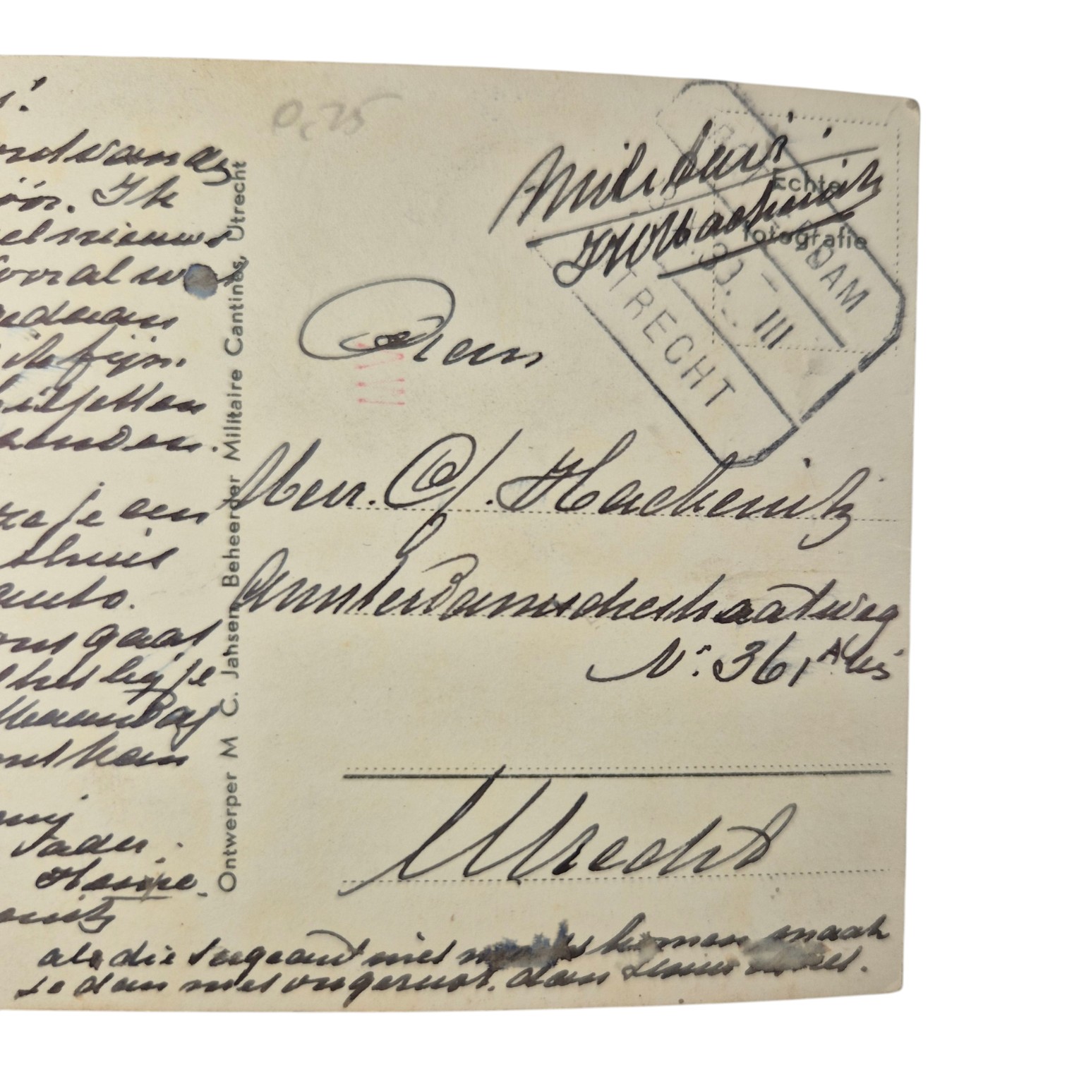 Nederlandse-militaire-ansichtkaart-Sergeant-Majoor-Utrecht(4)
