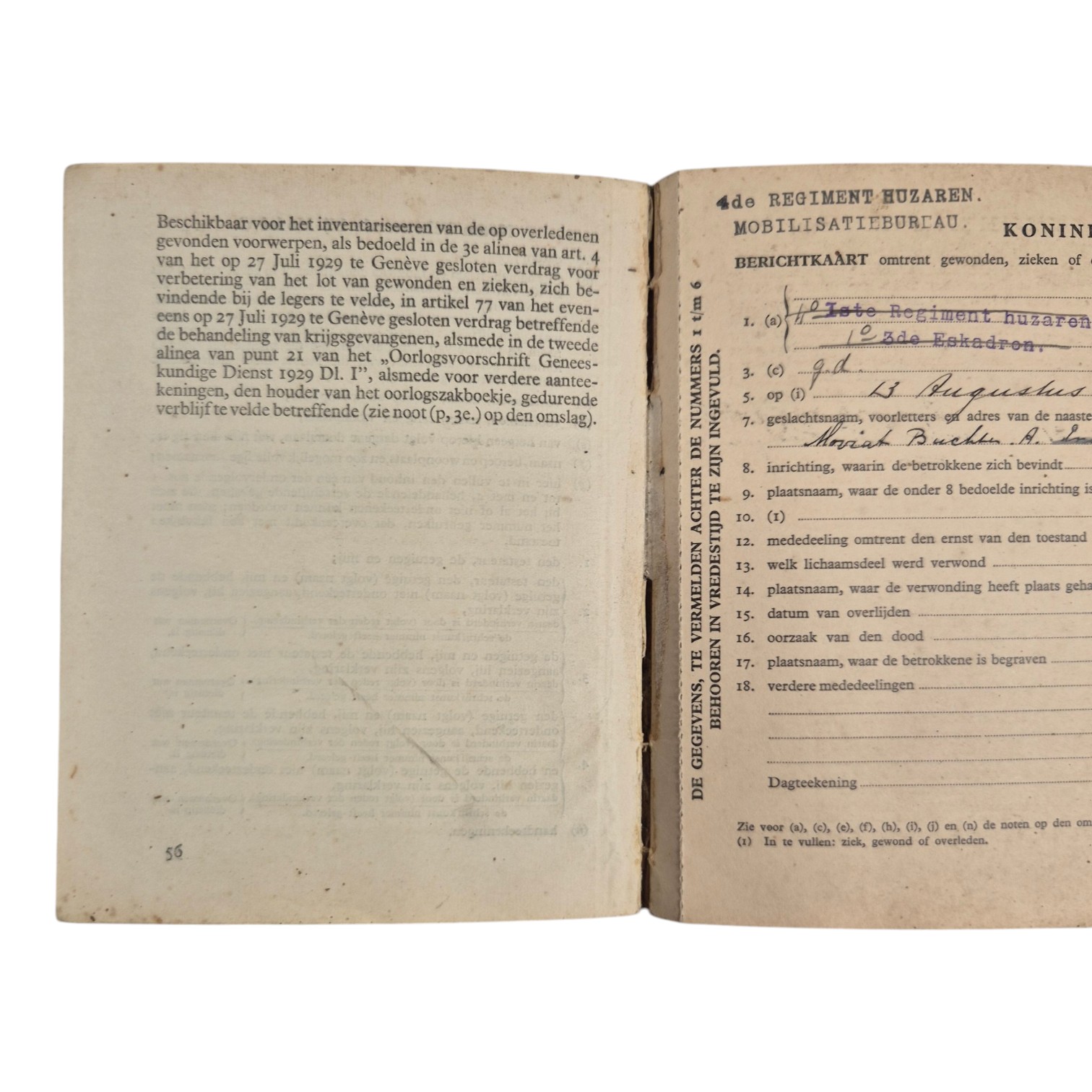 Nederlandsorlogszakboekje4deregiment-Huzaren(4)